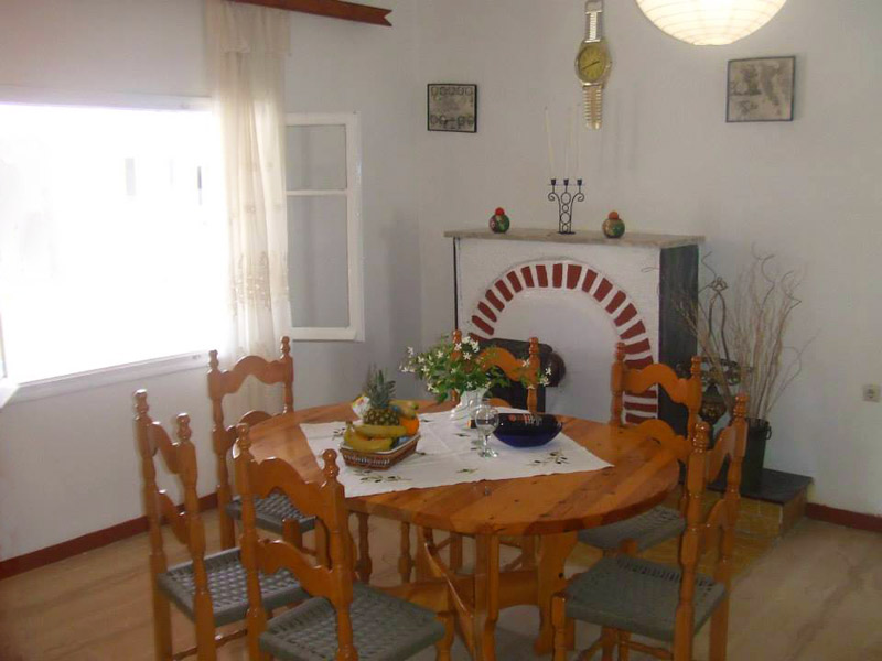 The dining area