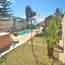 Terrace, garden, pool and sea