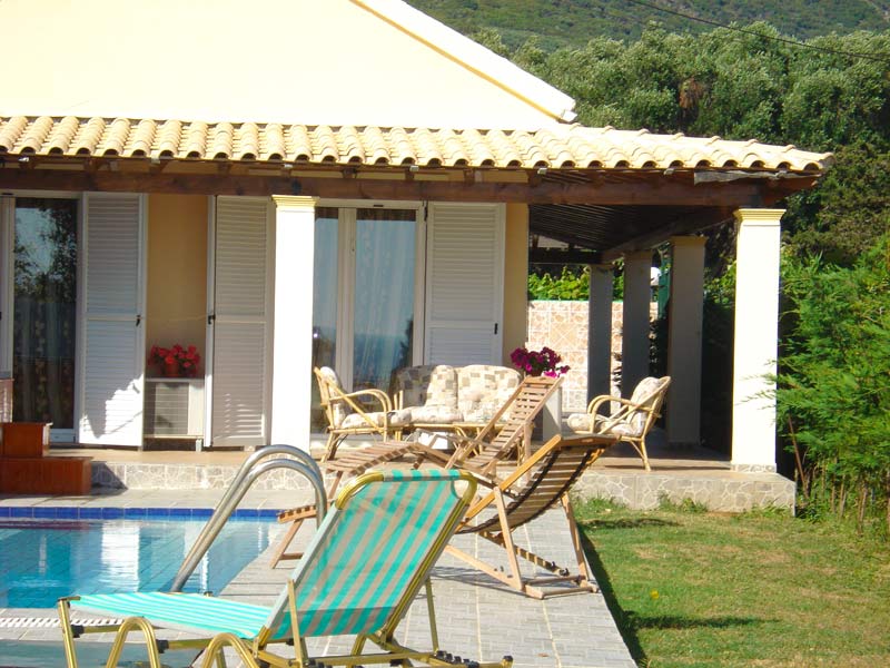 Large terraces surround the Villa